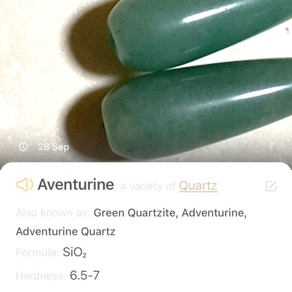 2/$20, Natural Green Aventurine Pendant, Genuine Gemstone Long Drop Pendant - Picture 10 of 11